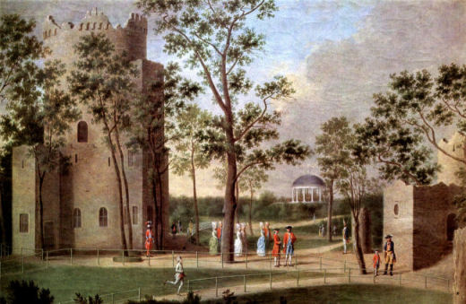"The Hanau Wilhelmsbad Spa" Painted by Anton Wilhelm Tischbein 1783